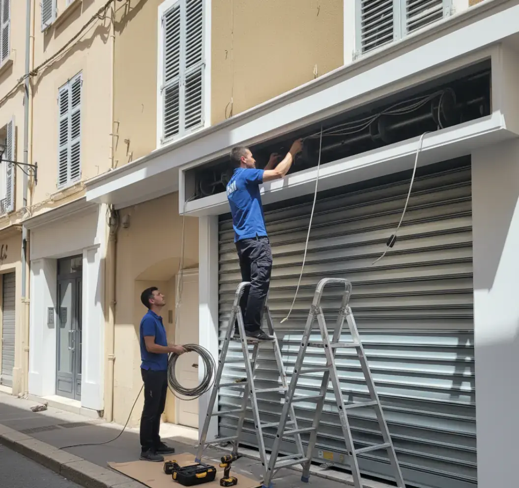 Motorisation rideau métallique - Automatisation à Avignon - DRM